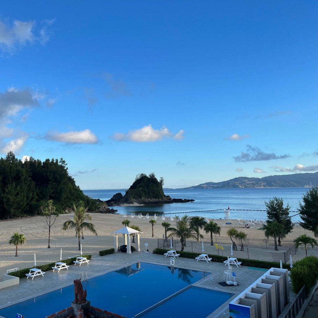 沖繩喜璃愈志LCH海灘度假村Okinawa Kariyushi LCH. Resort on the Beach－陽台望出去的海景